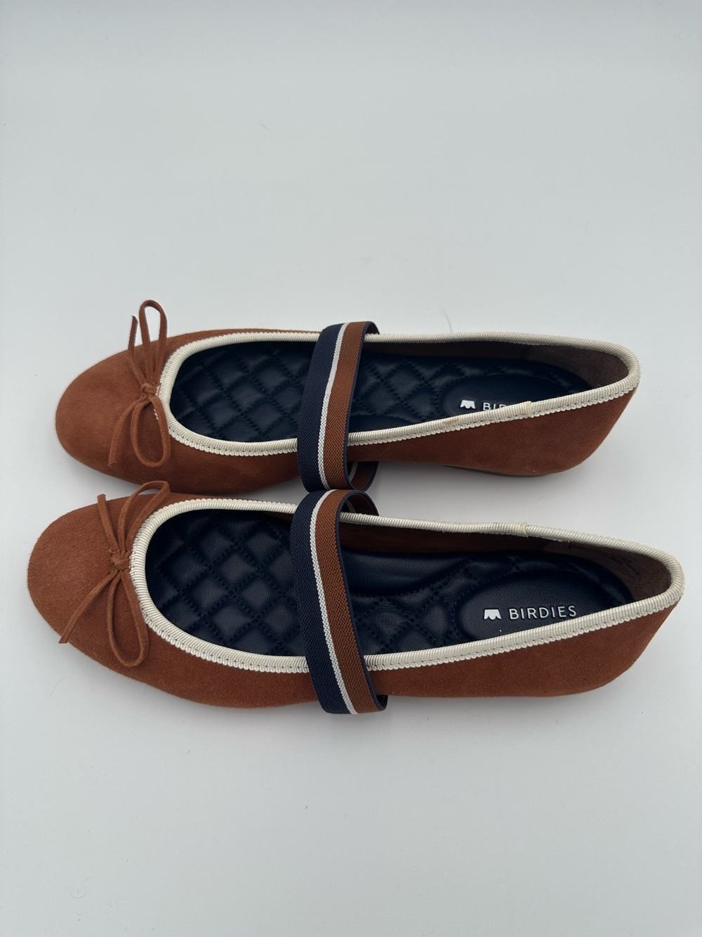 Birdies Hummingbird Mary Jane Suede Flats Bow Strap Size 5 - Picture 8 of 9